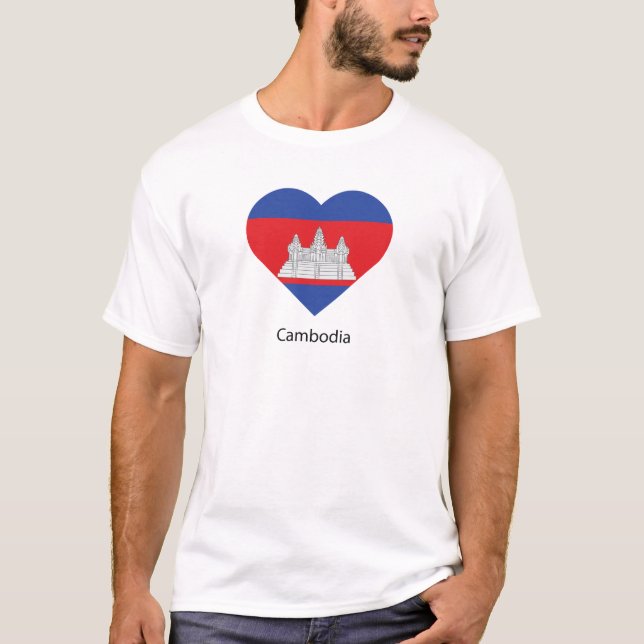 Camiseta Eu amo o Camboja (Frente)