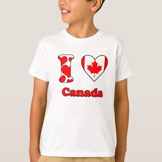 Camiseta Eu amo o Canadá (Frente)