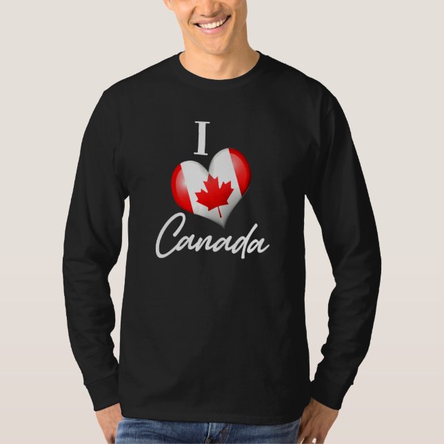 Camiseta Eu amo o Canadá (Frente)