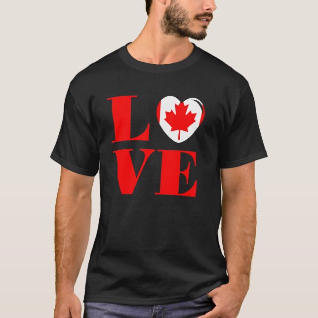 Camiseta Eu amo o Canadá (Frente)