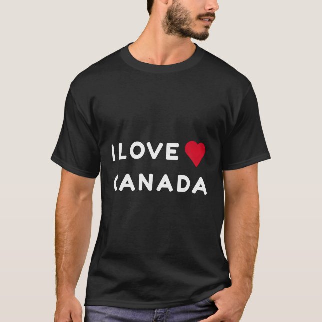 Camiseta Eu amo o Canadá (Frente)