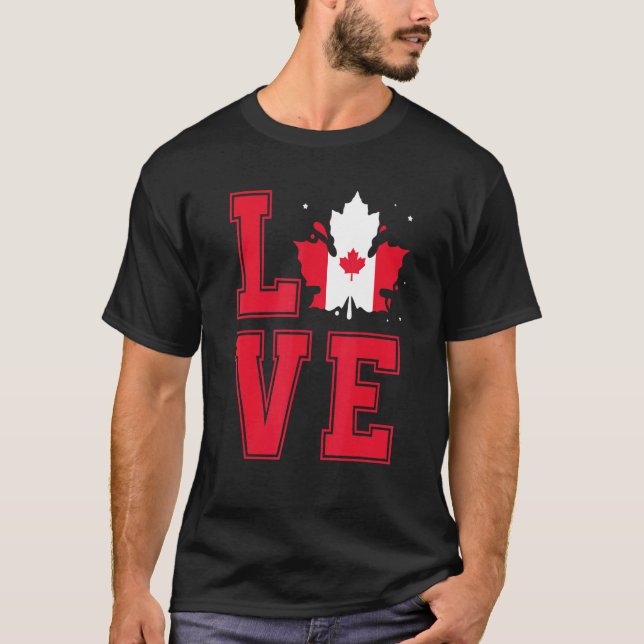 Camiseta Eu amo o Canadá (Frente)