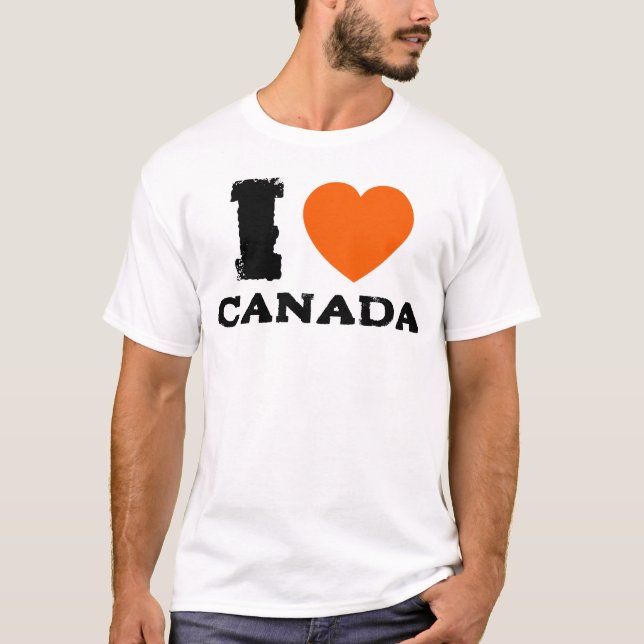 Camiseta Eu amo o Canadá, Anti Trump (Frente)