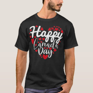 Camiseta Eu amo o Canadá feliz dia do Canadá