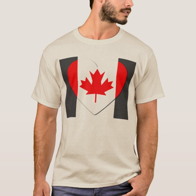 Camiseta Eu amo o Canadá - T-shirts venenosas (Frente)