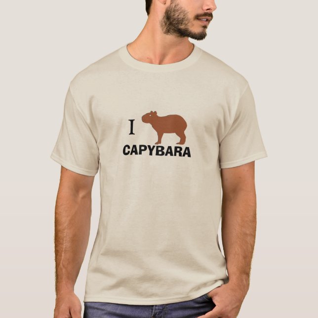 Camiseta Eu amo o Capybara (Frente)