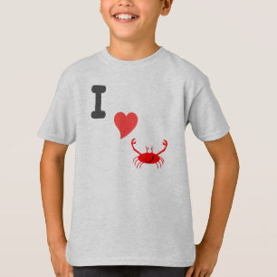 Camiseta Eu amo o caranguejo