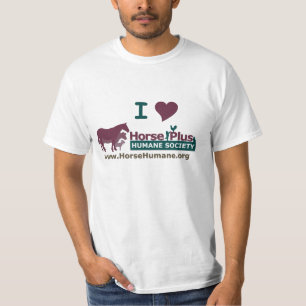 Camiseta Eu amo o cavalo mais a sociedade humana - homens