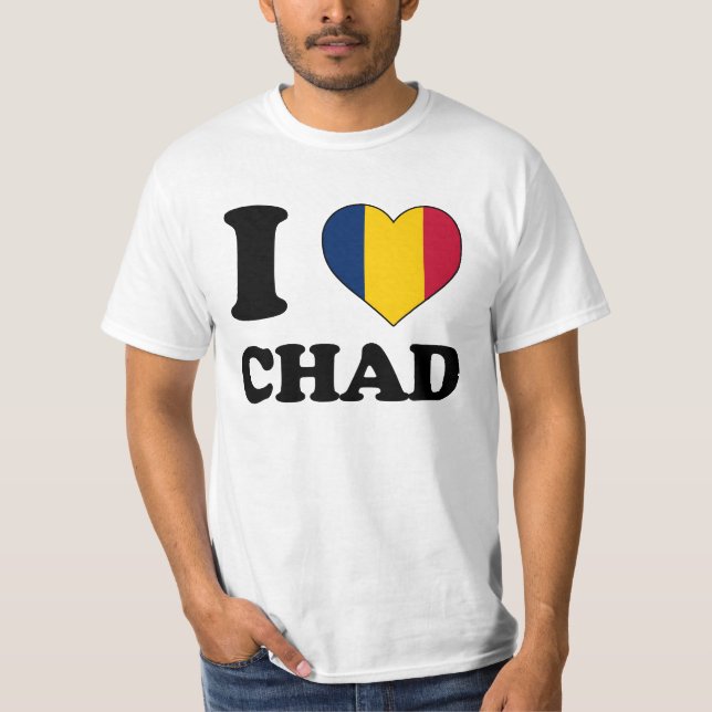 Camiseta Eu amo o Chade (Frente)