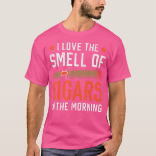 Camiseta Eu Amo O Cheiro De Charutos Fumo De Cigarro