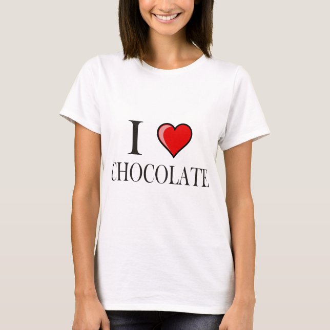 Camiseta Eu amo o chocolate (Frente)
