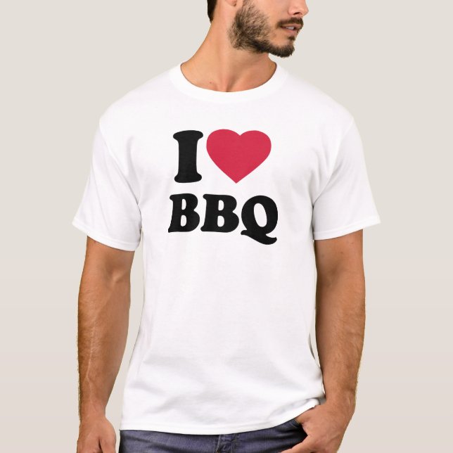 Camiseta Eu amo o CHURRASCO - assado (Frente)