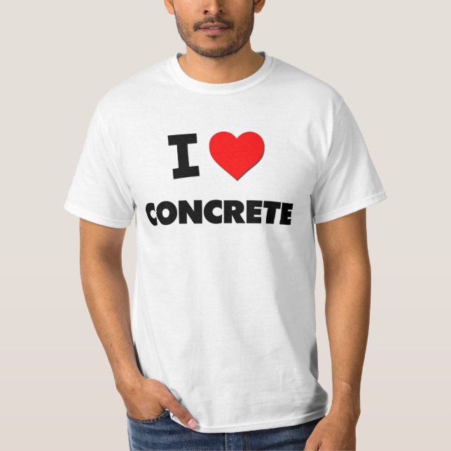 Camiseta Eu amo o concreto (Frente)