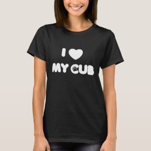 Camiseta Eu amo o Coração da Pata do Meu Filhote