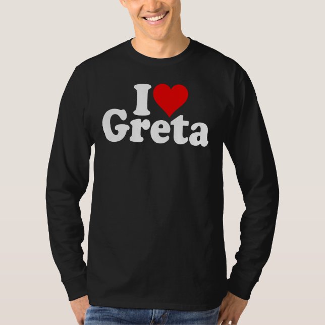 CAMISETA EU AMO O CORAÇÃO GRETA (Frente)