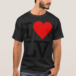 Camiseta EU AMO O CORAÇÃO LAS VEGAS NEVADA LV T-Shirt