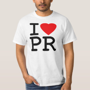 Camiseta Eu amo o coração Puerto Rico