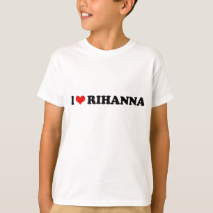 CAMISETA EU AMO O CORAÇÃO RIHANNA DE RIHANNA/I