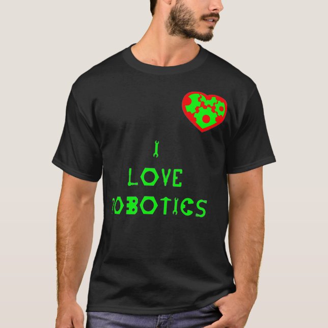 CAMISETA EU AMO O CORAÇÃO ROBÓTICO (Frente)
