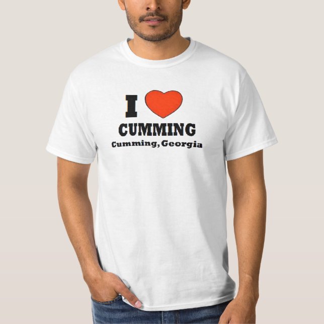 Camiseta Eu amo o Cumming, Cumming, Geórgia (Frente)