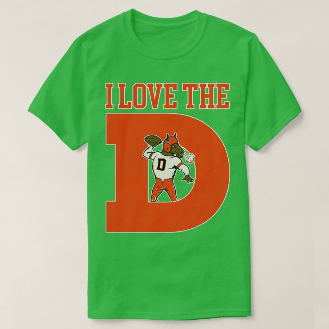 Camiseta Eu amo o D Broncos (Frente do Design)