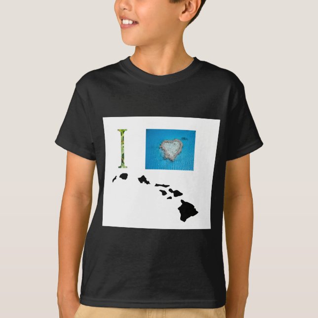 Camiseta Eu amo o design de Havaí (Frente)