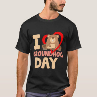 Camiseta Eu Amo o Dia da Marmota