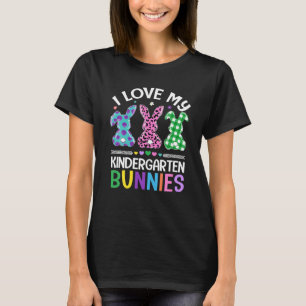 Camiseta Eu Amo O Dia Da Páscoa De Professores Do Meu Jardi