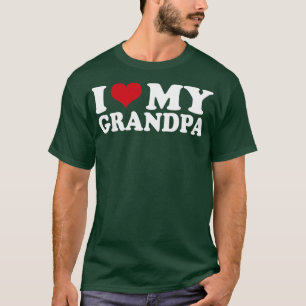 Camiseta Eu Amo O Dia de os pais 1 Do Meu Avô Avô