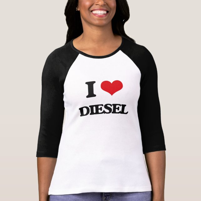 Camiseta Eu amo o diesel (Frente)
