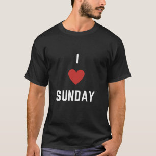 Camiseta Eu amo o domingo