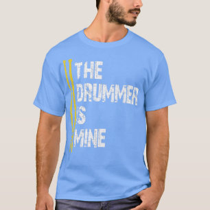 Camiseta Eu amo o Drummer Percussion Drumkit o Drummer