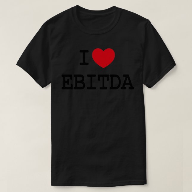 Camiseta Eu Amo O EBITDA Engraçado Caminhando Sem Sono (Frente do Design)