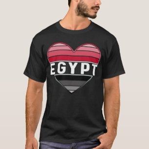 Camiseta Eu amo o Egito, o coração egípcio
