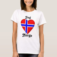 Eu amo o elsker Norge de Noruega - de Jeg