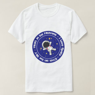 Camiseta Eu amo o espaço