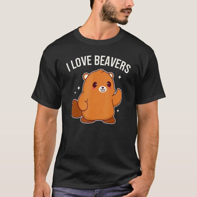 Camiseta Eu Amo O Espanhol De Beavernas (Frente)