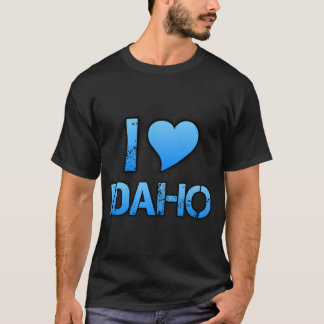 Camiseta Eu Amo o Estilo de Skate de Idaho