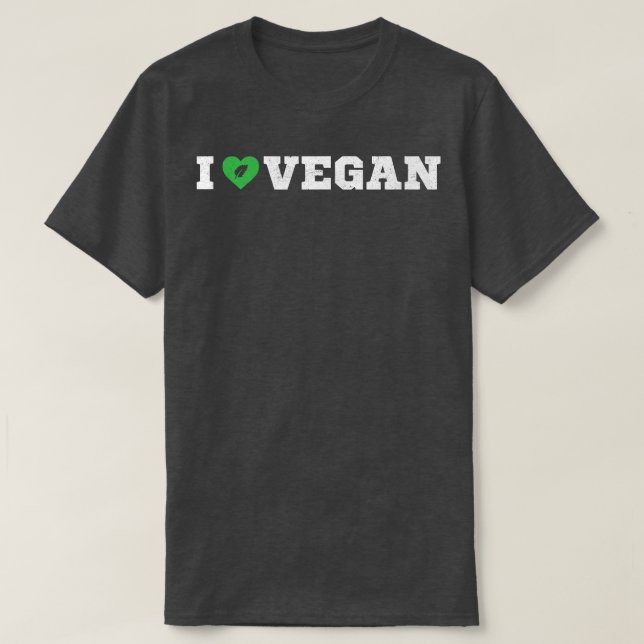 Camiseta Eu amo o estilo de vida vegano (Frente do Design)