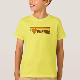 Camiseta Eu amo o Euchre 70s retro