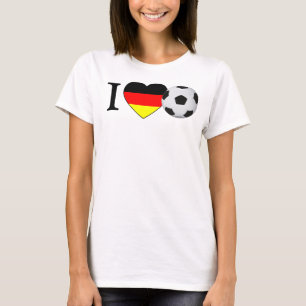 Camiseta Eu amo o futebol alemão (a alemanha do futebol)