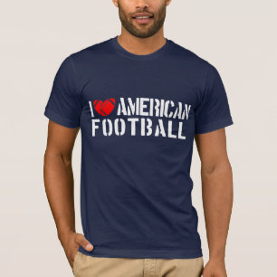 Camiseta Eu amo o futebol americano