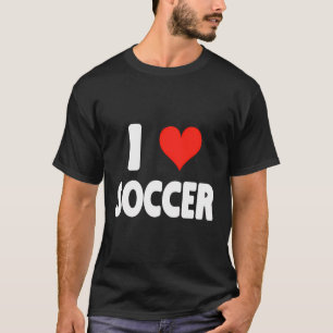 Camiseta Eu Amo O Futebol De Futebol Do Soccer Objetivo De