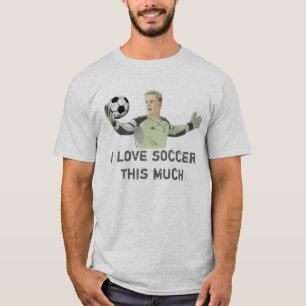 Camiseta Eu amo o futebol estes muitos 2