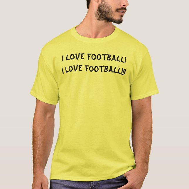 Camiseta Eu amo o futebol! Eu amo o futebol!!! (Frente)