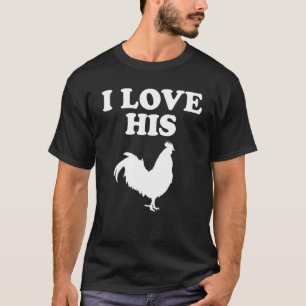 Camiseta Eu amo o gato Kitty dela Eu gosto do seu galo casa