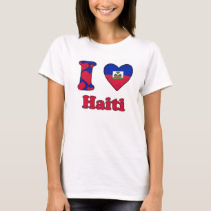 Camiseta Eu amo o Haiti