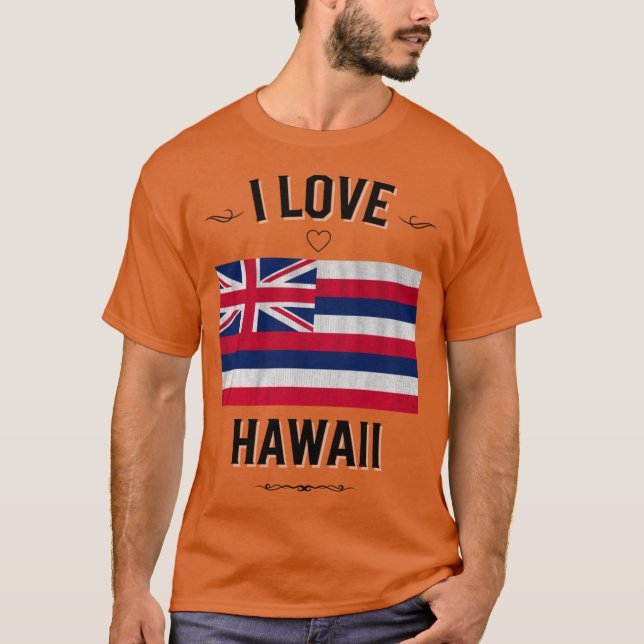Camiseta Eu Amo o Havaí (Frente)