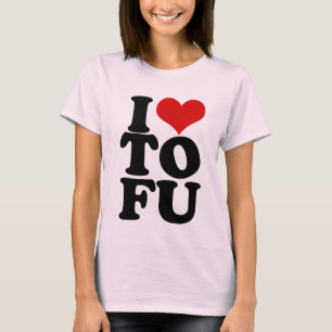 Camiseta Eu amo o humor Tofu Funny Vegan