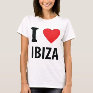 Camiseta Eu amo o ícone de Ibiza